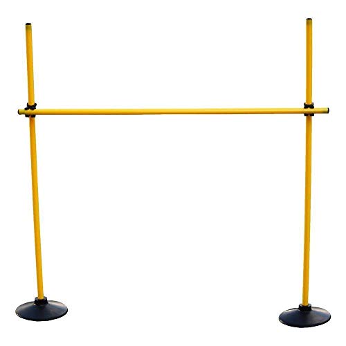 Boje Sport Set de Salto VG120yc (3 Picas, 2 Bases de Caucho, 2 Clips de conexión) Color Amarillo Cover