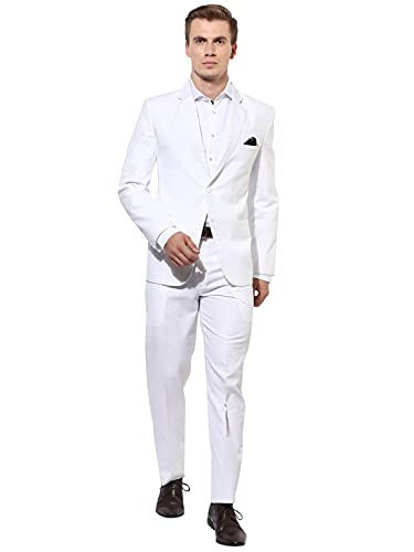 Image of hangup Men's Cotton Blend Formal Suit-Dress Set