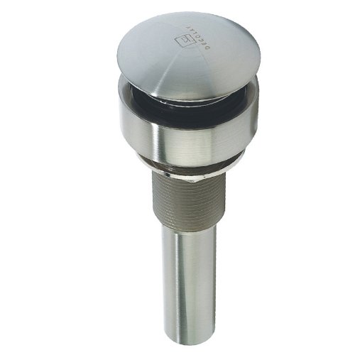 DECOLAV 9031-SN Decorative Non-Closing Umbrella Drain with Removable Mounting System, Satin Nickel