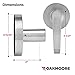 Commercial Bathroom Door Handle with Lock | Privacy Commercial Door Locks | Grade 2 Restroom Door Handle Lever | For Offices & Industrial Use | UL CUL & ADA – Nickel Chrome Finish – ANSI A156.2