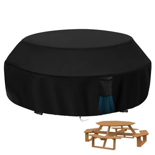 Letsteel Octagon Picnic Table Cover, 90...