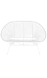 Un sofá de exterior o de interior que se ha convertido en un icono del diseño que viste las terrazas y los jardines, pero también los salones lounges.Chiller con clase gracias a su material de color moderno y relajándote en este sillón que complementará una decoración cuidada y acogedora. Práctico y actual, este sofá de espíritu bohemio y natural te encantará en su uso diario.