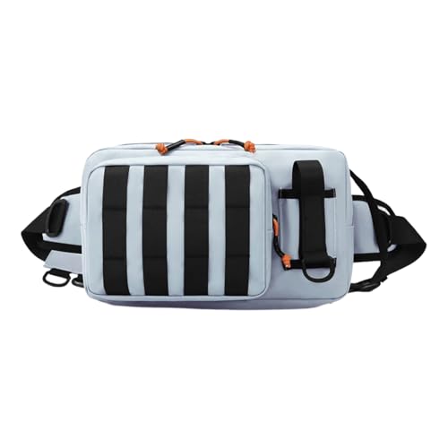 Bolsa cruzada para equipo de pesca multifuncional con correa ajustable 7