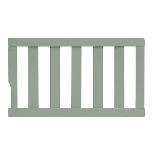 Image of Dream On Me Toddler Guard Rail for Convertible Crib, Solid Wood Bed Rail for Toddler Bed Conversion, Meadow Green