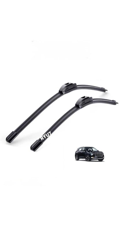 Image of All Season Frameless /Soft Wiper Blades Fits For Hyundai Creta onroad 24 inch /600mm+16 inch /400mm(Pack of 2)
