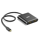 USB C HDMI 変換アダプター HDMI 拡張 2in1 4K@60Ｈz デュアル hdmi 分配器 拡張モード対応 Hdmi アダプター 複製モード 在宅勤務