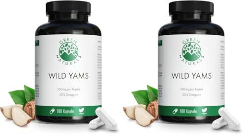 Wild yams 1100 mg gélules naturelles sans additifs Green Naturals