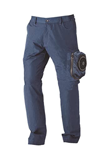 山真製鋸(YAMASHIN) 神風カーゴパンツ ケーブルレスファン YGP-N1-L 【服のみ】 ドット・ネイビー/Lサイズ