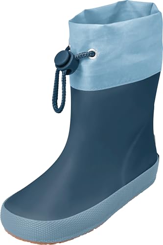Playshoes Jungen Unisex Niños Botas de lluvia descalzos Botas de goma, color azul marino, talla 22 EU