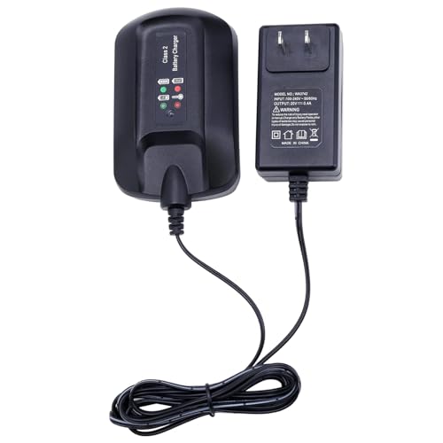 Tulepowceeng WA3742 Charger Compatible with Worx 20V Lithium Battery WA3525 WA3520 WA3578 Replacement for 20v Battery Charger WA3732 WA3875 WA3881