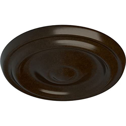 Image of 9 5 /8 inchOD x 1 1 /8 inchP Maria Ceiling Medallion (Fits Canopies up to 1 3 /4 inch), Bronze
