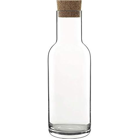 Luigi Bormioli Sublime 34 oz Carafe with Cork Stopper, 1 Piece, Clear Cover