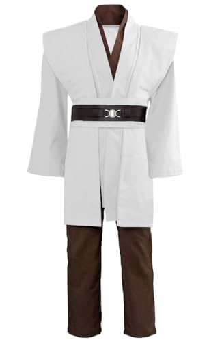 Bichingda Disfraz de túnica de caballero con capucha para hombre, uniforme de cosplay, disfraz completo de Halloween