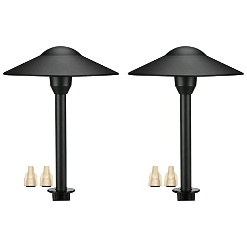 Lumina Lighting LED Low Voltage Landscape Cast-Aluminum Path and Area Light Outdoor 3W G4 LED Bulb Included - Black PAL0101-BKLED2 Lumina Lighting LED Low Voltage Landscape Cast-Aluminum Path and Area Light Outdoor 3W G4 LED Bulb Included - Black PAL0101-BKLED2