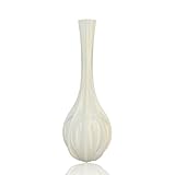 Bryn Vasen Deko, Blumenvase Modern aus PLA, 3D-Drucktechnologie Vase Weiß für Pampa, Blumen, Trockenblumen, Dekoration Wohnzimmer, Schlafzimmer, Hochzeit, Esstisch, Büro (Stil 3)