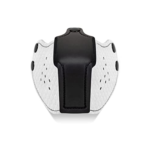 Prowler RED The Puppy Muzzle - White Neoprene Pup Play Muzzle - Image 3