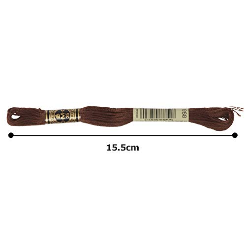 Image of DMC 6-Strand Embroidery Cotton Floss, Very Dark Coffee Brown