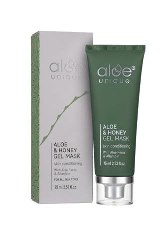 Maschera gel di aloe e miele con aloe ferox – Maschera viso idratante per pelle radiante – lenitiva e rivitalizzante – 75 ml