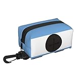 Bolsa de almacenamiento para residuos de viaje con bandera argentina. Almacenamiento cómodo, adecuado para correa, con cremallera, fácil de llevar cuando viajas.