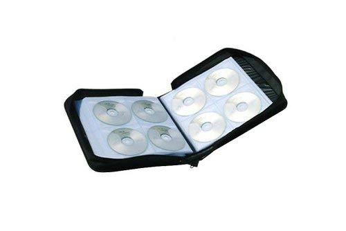 GOODS+GADGETS CD-Wallet/Mappe & DVD-Tasche aus robustem Nylon und Zwischenseiten aus Stoff, Disc-Organizer verschließbar mit Reisverschluss (300 CDs)