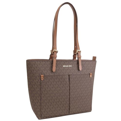 [Michael Kors] [�}�C�P���R�[�X] �o�b�O ���f�B�[�X �g�[�g�o�b�O �A�E�g���b�g �u�����h �u���E�� �W�F�b�g�Z�b�g�g���x�� JET SET TRAVEL MD DBL POCKET TOTE 35F3GTVT3B BROWN [���s�A���i