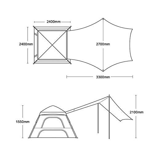 Carpa automática portátil impermeable para 1 persona miniatura 7
