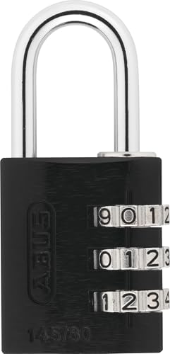 Padlock Combination Aluminum 30mm Black