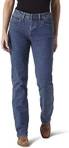 Wrangler womens Cowgirl Cut Slim Fit High Rise Stretch Jeans, Stonewash, Nov-34 US