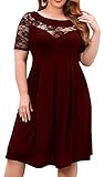TIPS: DA DIESES FREIZEITKLEID FÜR FRAUEN SEHR DEHNBAR IST, WÄHLEN SIE BITTE EINE GRÜßE KLEINER. Cocktailkleid Damen: Sie können nicht nur den Charme von Frauen zeigen, sondern auch die angenehme Haptik genießen.
