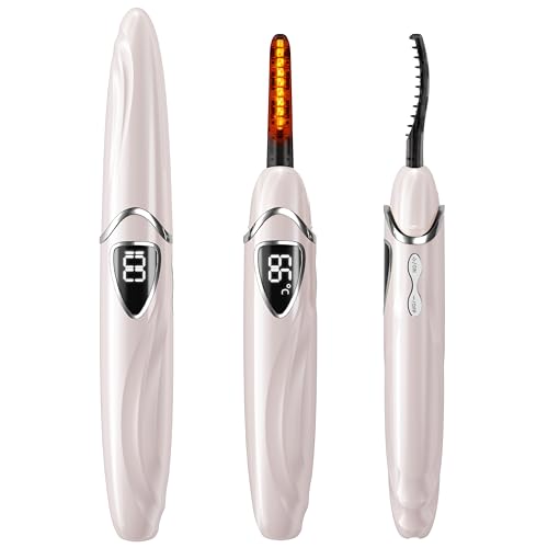 EYECURL Heated Eyelash Curler, S600 Heated Lash Curler, Accurate Temperature Control Electric Eyelash Curler Heated - Intelligent Power...