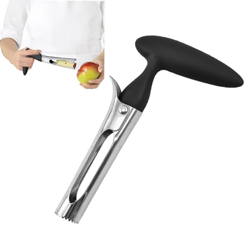 1 Stück Apfelentkerner Apfelausstecher,Apfelkerne Edelstahl,Apfelkernausstecher Kirschentkerner,Entkerner Apfel Westmark,Apfelstecher Kerngehäuse Ausstecher Apfel,18cm (Schwarz)