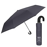 PERLETTI Paraguas Compacto Hombre Abre y Cierra...