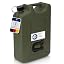 Bidon Carburant Professionnel Hünersdorff 20L Essence Diesel - Approbation ONU, Fabriqué Allemagne, Olive