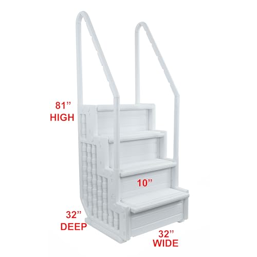 Aqua Select Everest in Pool Step - White