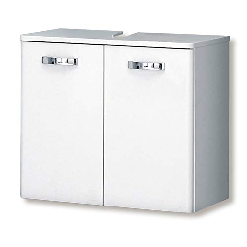 Pelipal Under Sink Cabinet, Wood Effect, High-Gloss White, 33 x 60 x 53 cm Pelipal Under Sink Cabinet, Wood Effect, High-Gloss White, 33 x 60 x 53 cm