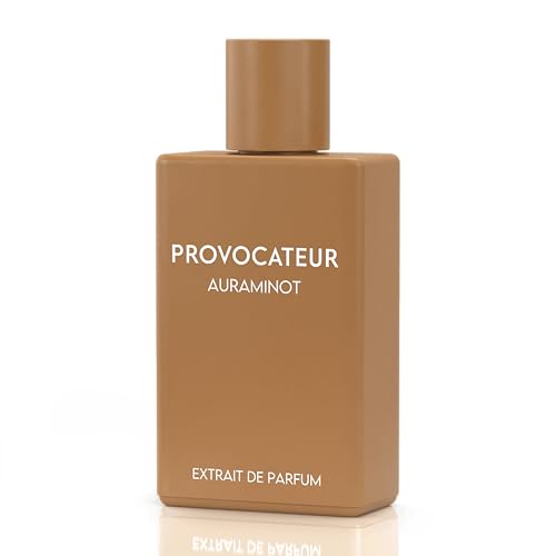 AURAMINOT PROVOCATEUR | Extrait de Parfum für Herren | 30% Duftöl | Intensiver Ausgehduft mit: Orangenblüte Grapefruit Leder Safran Moschus Oud Amber | langanhaltend | Männerparfum 50 ml