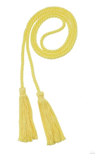 Image of Graduation Honor Cord - Lemon - Every School Color Available - Made in USA