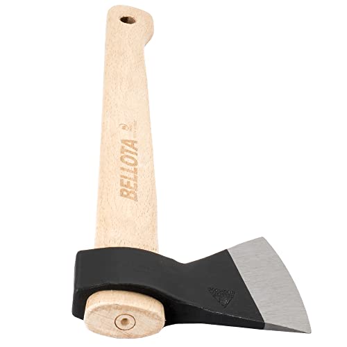 Bellota 8130-500C - Vizcaina Topór do czyszczenia i cięcia małych/średnich gałęzi i cięcia drewna opałowego, waga głowy 500 gr, drewniany uchwyt