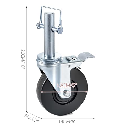Roulettes d'échafaudage robustes pour stabiliser une structure instable sur chantier - 2