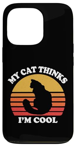 Funny Retro Vintage Cat Thinks Im Cool Ragdoll Cat Lover �X�}�z�P�[�X iPhone 13 Pro �p