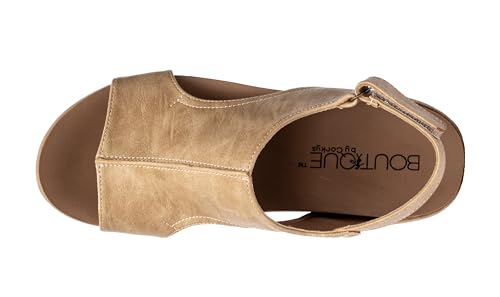 Image of Corkys Footwear Volta Wedge - Chic Elegance Meets All-Year Comfort with a 2-Inch Cork Heel and Marshmallow Insole for Stylish Everyday Wear and All-Day Comfort