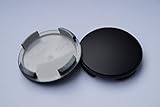  Pannenklöpper N 07 Schwarz Matt Lackiert Nabenkappen Felgendeckel 60 AEZ Dotz Dezent Tomason 4 St.