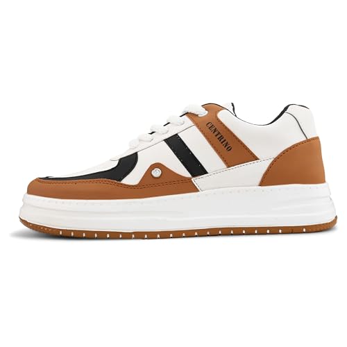 Image of Centrino Low-Top Sneakers for Men | Casual Shoes for Man Stylish | Lightweight Lace-Up Canvas Walking Shoes | Cushioned Insole | Breathable Comfortable Anti-Skid Sole | Trendy Mens Sneaker Shoes Daily (9536)