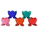 Oulensy Los Titulares De Silicona 5pcs Huevera Huevera Soporte Hueveras Sirviendo Hervidas Lindo De La Cocina del Hogar (Color Al Azar)
