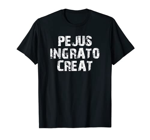 Sabiduría latina Graciosa Citable Gratitud Camiseta