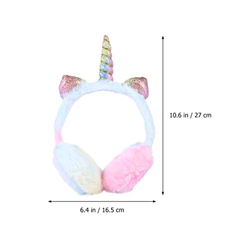 Unicorn Earmuff Ear Warmer Creative Ear Covers for Boys and Soft Winter Ear Protection for Comfortable and Warm for Cold Weather2