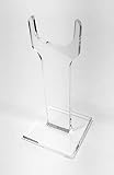 Rifle Stand, Single Clear Wide Top Gun Display, Individual Units for displaying Angled or Straight C
