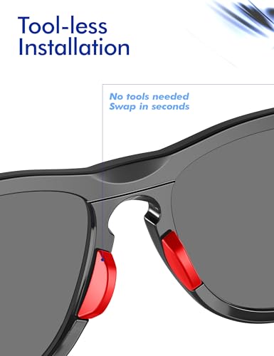 Image of SAUCER Replacement Nose Pieces Pads for Oakley Frogskins Range | Top Knot | Sielo | HSTN | Spindrift | Wildrye Sunglasses