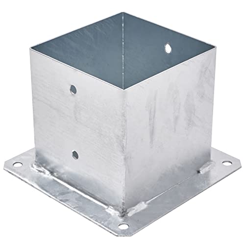 Soporte Para Postes De Madera Con Anclaje Atornillado - 100x100 Mm, Galvanizado, Para Vallas Y Señales
