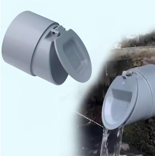 Image of ESEKSAFAR PVC Drain Backflow Valve, Anti Rats Cockroaches, Snakes Backflow Strainer [Drain Cap /Drain Cover /Hose Non Return Water Valve Use For Water pipe Outer Diameter 90mm / 9cm / 3.54 inch